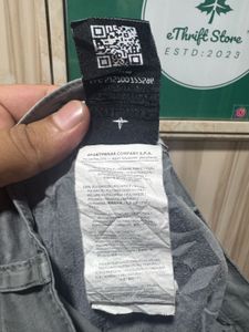 Stone Island Grey Straight Fit Easy Pants