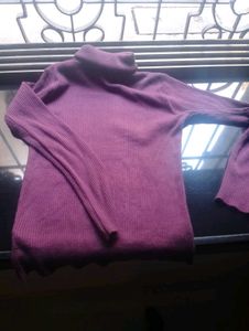 high neck sweater top