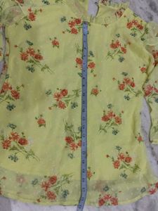 Floral Print Ruffle Top