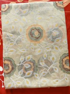Green Party Wear Net Saree