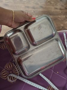 Small Steel Plate With 3 Partition