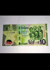 2 Ghana 10 Ceidi Notes+ Free Coin