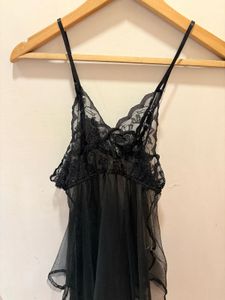 Black Lace &amp; Mesh Babydoll