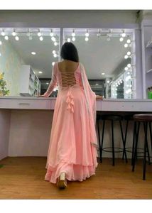 Elegant Anarkali Backless Suit