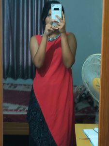 Stylish Red & Black Kurti