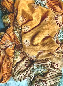 Orange Color Saree