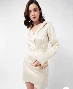 🛑SALE. Satin Shirt Dress