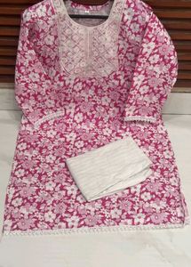 Floral Print Kurti Set