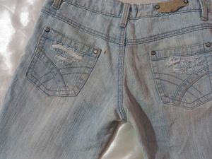 Stylish Light-Wash Distressed Denim Jeans