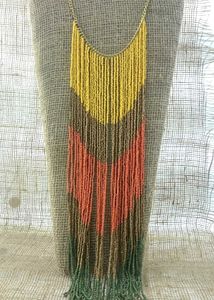 Beautiful Handmade Long Layered Necklace