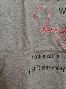 Grey colour Printed t-shirt