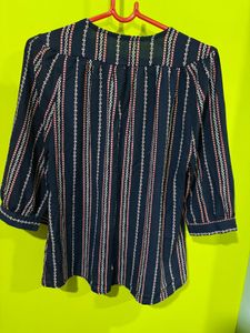 Striped Navy Blouse