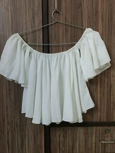 White Off Shoulder Top