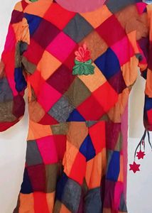 Colorful Patchwork Dress