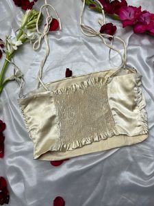 Zara Satin Crop Top