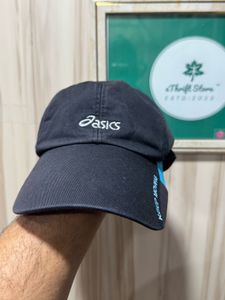Asics Unisex Black Cotton Baseball Cap