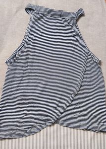 Halter Neck Stripes Crop Top
