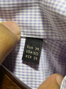 Massimo Dutti Formal Lavender Cotton Shirt