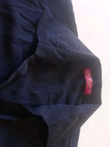 Black Formal Shirt With Balloon Sleeve