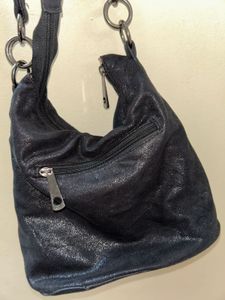 Black Chain Hobo Bag