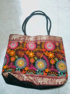 Embroidered Tote Bag
