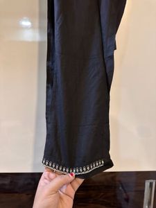 beautiful cotton Black Kurta set