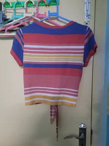 Forever 21 Tie Up Crop Top