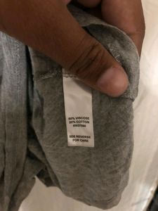 Printed grey T Shirt