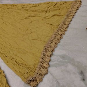 Royal Blue And golden Palazzo With Lace(Pick 1)