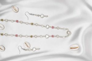 Pearl & Seed Bead Jewelry Set | Length necklace