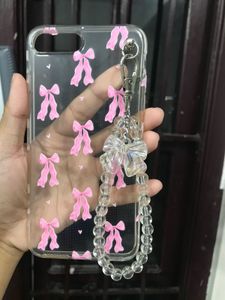 Pinteresty iPhone 7plus Bow With Chain Case