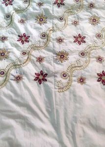 Embroidered Sari Fabric