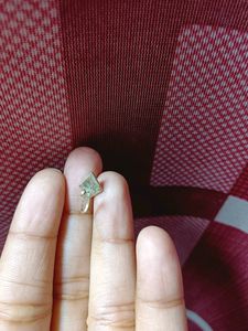 German Silver Oxidized Nose Pin For Women Non Pier