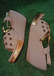 Women&#39;s Wedges with Floral Accent