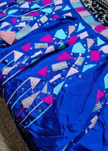 heavy blue skirt