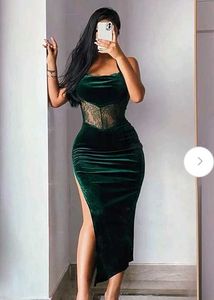 Brand New (Urbanic) Green Velvet Dress