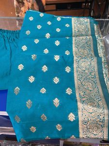 Paithani Teal &amp; Gold Salwar Kameez