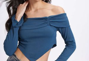 Brown Off-Shoulder Top..ALL SIZES