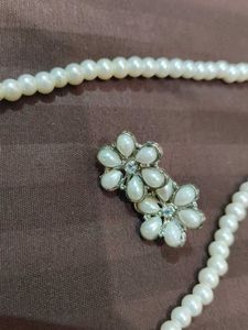 Pearl Necklace &amp; Earring Set