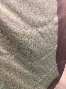 BLUE GREEN WEAVING SAREE