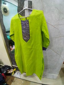 Lime Green &amp; Blue Indian Suit
