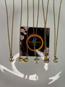 Anti-tarnished Gold Charm Necklace