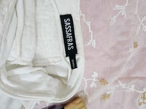 SASSAFRAS White Mini Skirt