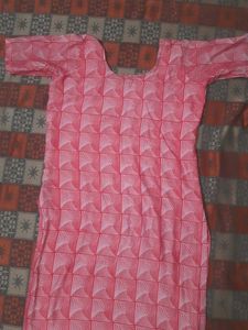 Pink Printed Kurta