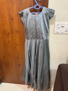 Ethnic Grey Maxi Dress