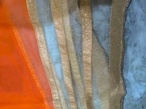 Formal Orange Saree.