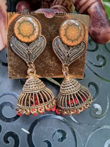 Boho Jhumka Earrings