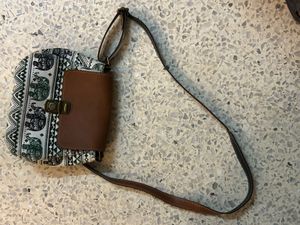 Elephant Print Crossbody Bag