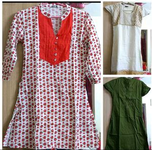 Combo Of 3 Kurtis