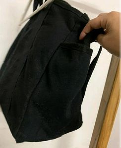 Black Tote Bag For College